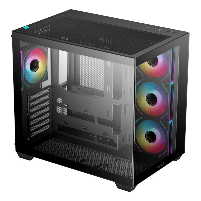 DeepCool R-CG530-BKADA4-G-1 CG530 4F, Midi Tower, PC, Negro, ATX, ITX, micro ATX, Acrilonitrilo butadieno estireno (ABS), SPCC,