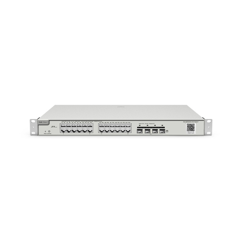 Ruijie Networks RG-NBS3200-24GT4XS-P RG-NBS3200-24GT4XS-P, Gestionado, L2, Gigabit Ethernet (10/100/1000), Energía sobre