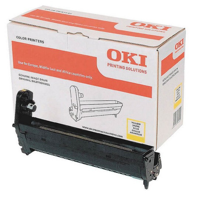 OKI 43870005 Yellow image drum for C5650/5750, Original, OKI C5650, C5750, 20000 páginas, Impresión láser, Amarillo, Negro,