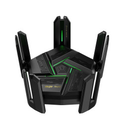 Ruijie Networks RG-EW7200BE PRO RG-EW7200BE PRO, Wi-Fi 7 (802.11be), Doble banda (2,4 GHz / 5 GHz), Ethernet, Negro, Router de
