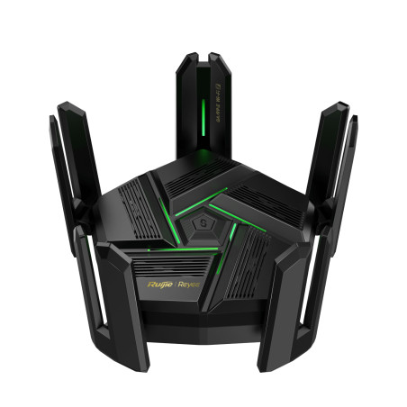 Ruijie Networks RG-EW7200BE PRO RG-EW7200BE PRO, Wi-Fi 7 (802.11be), Doble banda (2,4 GHz / 5 GHz), Ethernet, Negro, Router de