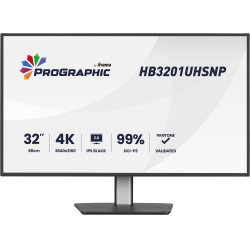 iiyama HB3201UHSNP-B1 ProGraphic HB3201UHSNP-B1, 80 cm (31.5"), 3840 x 2160 Pixeles, 4K Ultra HD, 4 ms, Negro