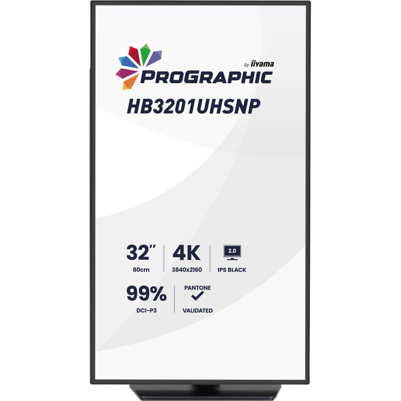iiyama HB3201UHSNP-B1 ProGraphic HB3201UHSNP-B1, 80 cm (31.5"), 3840 x 2160 Pixeles, 4K Ultra HD, 4 ms, Negro