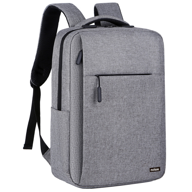 Nilox NXBK035 Mochila Professional Para Portátil De Hasta 15.6" - Gris, Mochila, 39,6 cm (15.6"), Tirante para hombro