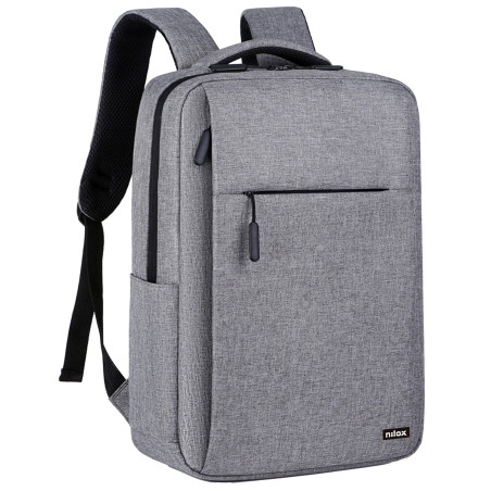 Nilox NXBK035 Mochila Professional Para Portátil De Hasta 15.6" - Gris, Mochila, 39,6 cm (15.6"), Tirante para hombro