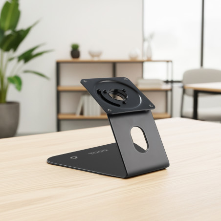TooQ TQATWM3401-B Soporte de Mesa o Pared para Marco Antirrobo Tablet, Negro, Tableta, Carro para administración de tabletas,