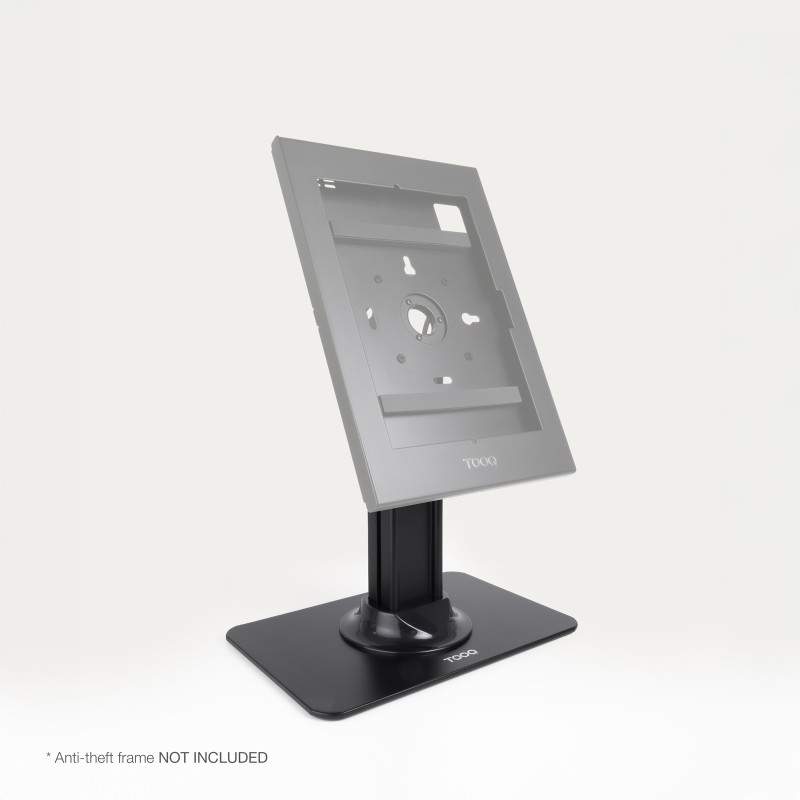 TooQ TQATC2601-B Soporte de Mesa para Marco Antirrobo Tablet, Negro, Tableta, Carro para administración de tabletas, Acero,