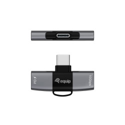 Equip 133479 133479, USB-C, 2 x USB-C, Gris 2