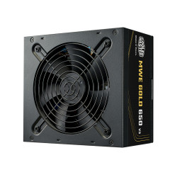 Cooler Master MPE-6502-ACAAG-3BEU MWE Gold V3 ATX 3.1 Non-Modular Series, 650 W, 100 - 240 V, 50/60 Hz, 5 - 10 A, Activo, 120 W