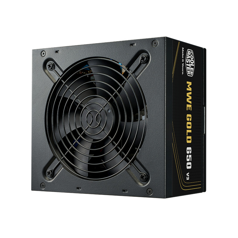 Cooler Master MPE-6502-ACAAG-3BEU MWE Gold V3 ATX 3.1 Non-Modular Series, 650 W, 100 - 240 V, 50/60 Hz, 5 - 10 A, Activo, 120 W