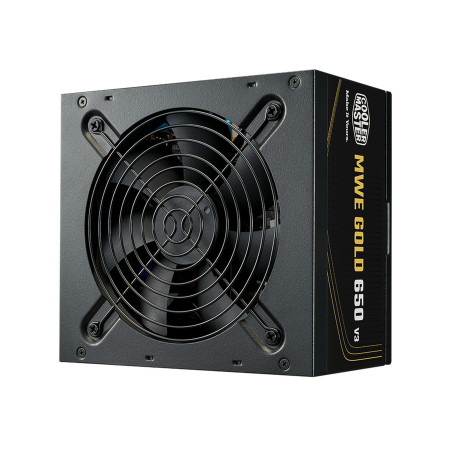 Cooler Master MPE-6502-ACAAG-3BEU MWE Gold V3 ATX 3.1 Non-Modular Series, 650 W, 100 - 240 V, 50/60 Hz, 5 - 10 A, Activo, 120 W