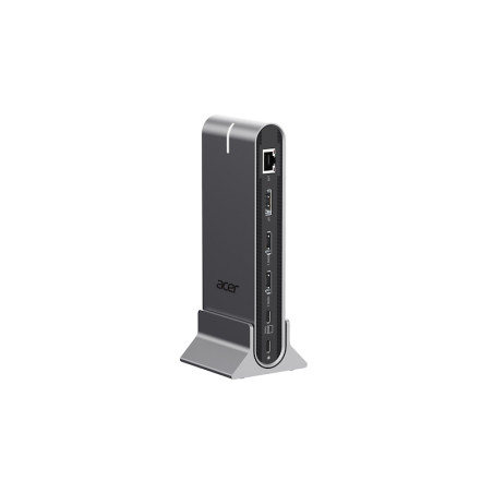 Acer HP.DSCAB.022 HP.DSCAB.022, Alámbrico, USB 3.2 Gen 1 (3.1 Gen 1) Type-C, 100 W, 10,100,1000 Mbit/s, Plata, MicroSD