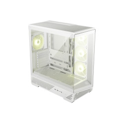 MSI MAG PANO 130R PZ WHITE MAG PANO 130R PZ WHITE, Midi Tower, PC, Blanco, ATX, micro ATX, Mini-ATX, Metal, Juego