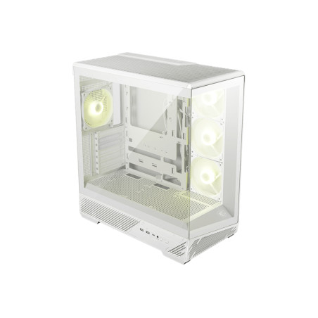 MSI MAG PANO 130R PZ WHITE MAG PANO 130R PZ WHITE, Midi Tower, PC, Blanco, ATX, micro ATX, Mini-ATX, Metal, Juego