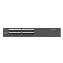 Ruijie Networks RG-ES116G-L RG-ES116G-L, No administrado, L2, Gigabit Ethernet (10/100/1000), Montaje en rack