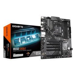 GIGABYTE B550 EAGLE B550 EAGLE Placa base - Procesadores AMD Ryzen serie 5000 G, VRM de 10+3+1 fases, hasta 3200 MHz DDR4,
