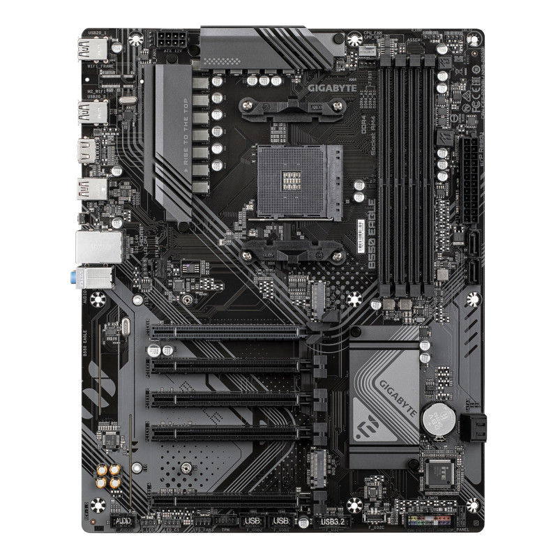 GIGABYTE B550 EAGLE B550 EAGLE Placa base - Procesadores AMD Ryzen serie 5000 G, VRM de 10+3+1 fases, hasta 3200 MHz DDR4,