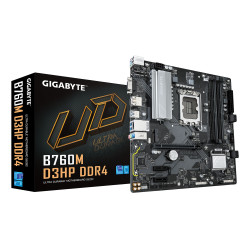 GIGABYTE B760M D3HP DDR4 B760M D3HP DDR4 Placa base - Soporta CPUs Intel Core de 14ª generación, VRM digital de 4+1+1 fases,
