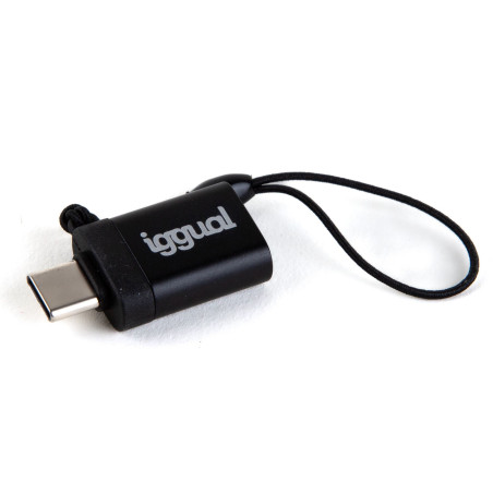 iggual IGG318409 Adaptador USB OTG tipo C a USB-A 3.1 negro, USB C, USB-A 3.1, Negro