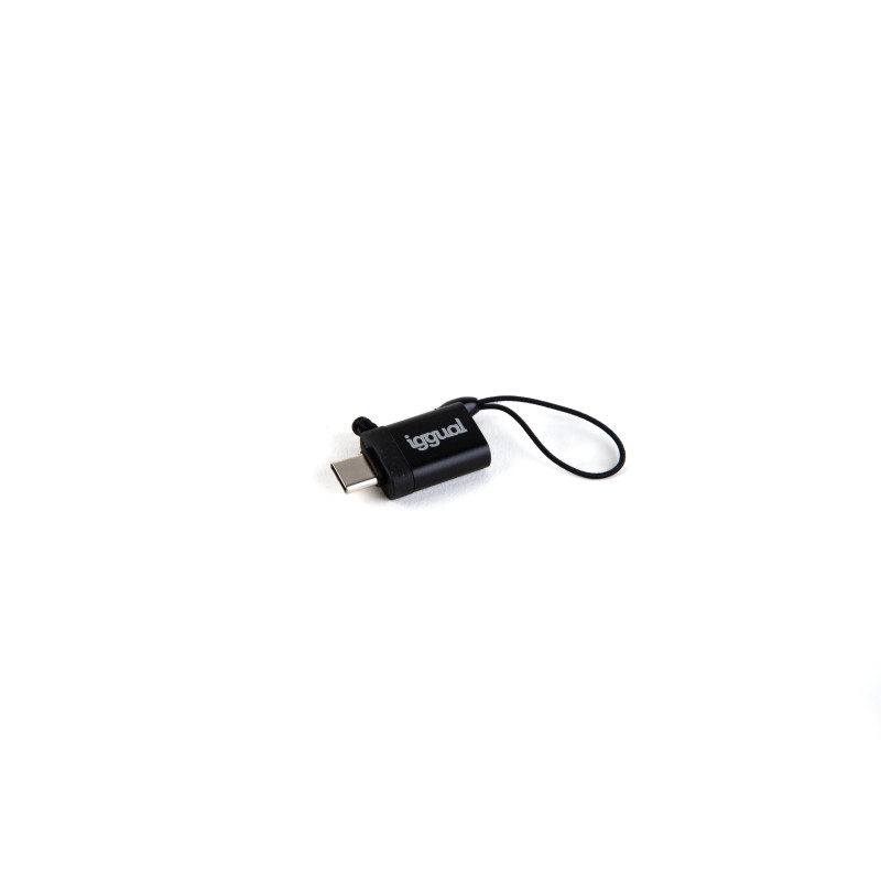 iggual IGG318409 Adaptador USB OTG tipo C a USB-A 3.1 negro, USB C, USB-A 3.1, Negro
