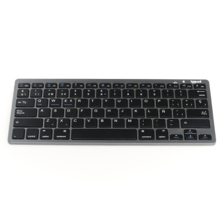 iggual IGG316917 Teclado Bluetooth Slim TKL-BT negro 2 canal, Tenkeyless (sin zona numérica) (80 - 87%), Inalámbrico,