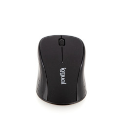 iggual IGG316825 Ratón inalámbrico WOM-BASIC-1600DPI negro, Ambidextro, RF inalámbrico, 1600 DPI, Negro