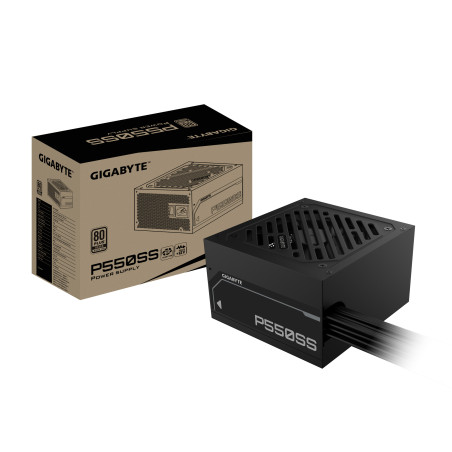 GIGABYTE GP-P550SS EU P550SS Fuente de Alimentación - PCIe 5.0, 80 PLUS Silver, Ventilador de 120 mm, Compatible con ATX 3.0,