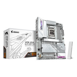 GIGABYTE X870E A ELITE WF7 ICE X870E AORUS ELITE WIFI7 ICE Placa base - Soporta procesadores AMD Ryzen 9000, VRM digital de