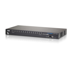 ATEN CS17916-AT-G Switch KVM HDMI/Audio USB de 16 puertos, 1920 x 1200 Pixeles, WUXGA, 8,66 W, Negro