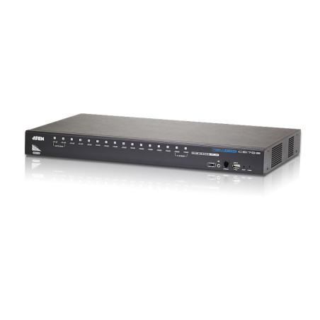 ATEN CS17916-AT-G Switch KVM HDMI/Audio USB de 16 puertos, 1920 x 1200 Pixeles, WUXGA, 8,66 W, Negro