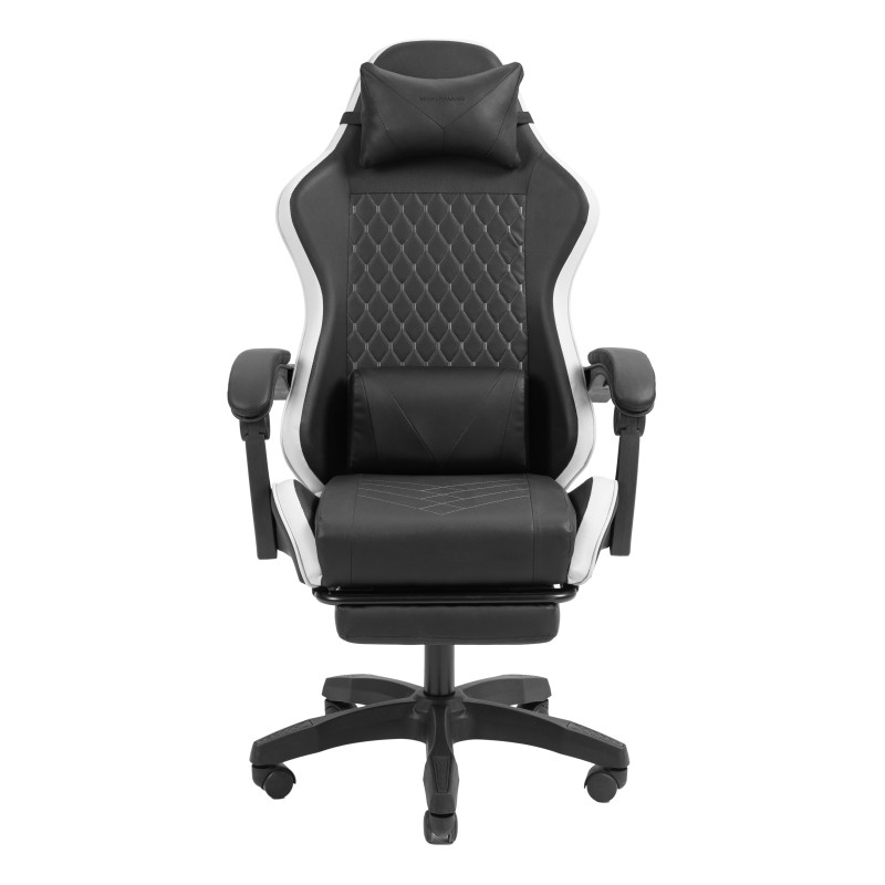 Mars Gaming MGCXBW MGC-X, Silla para videojuegos de PC, 120 kg, Asiento acolchado, Respaldo acolchado, 190 cm, Negro