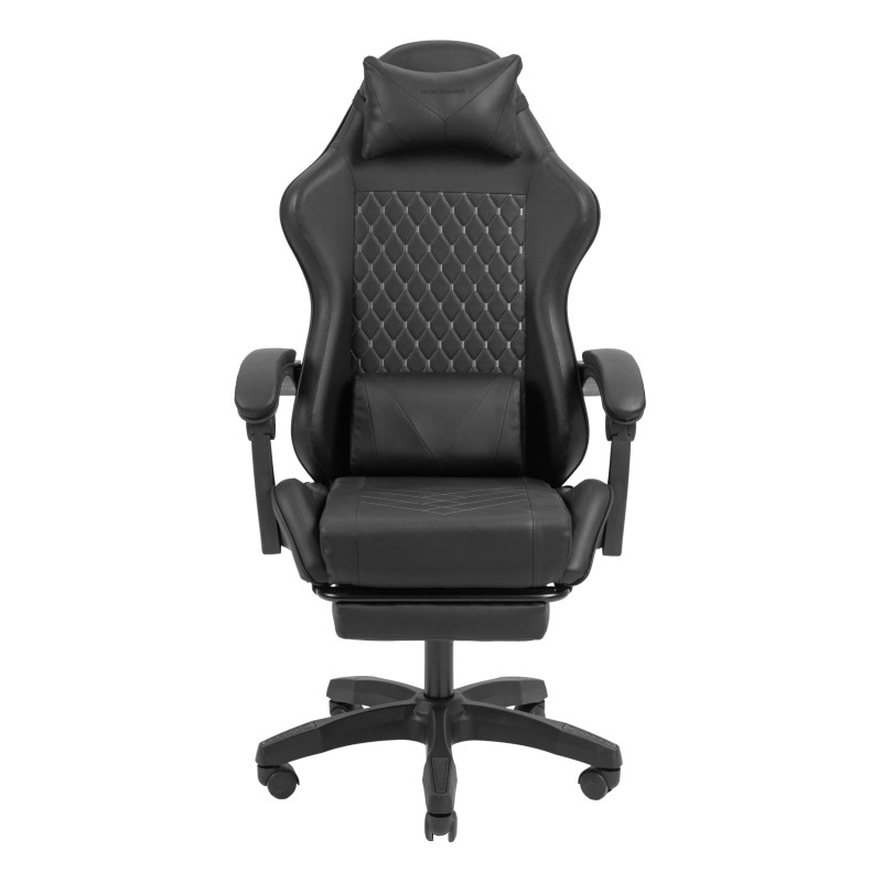 Mars Gaming MGCXBK MGC-X, Silla para videojuegos de PC, 120 kg, Asiento acolchado, Respaldo acolchado, 190 cm, Negro