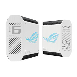 ASUS 90IG07F0-MU9A40 ROG Rapture GT6 (W-2-PK), Blanco, Interno, Enrutador de malla, Poder, 538,8 m², Tribanda (2,4 GHz/5 GHz/5
