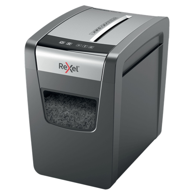 Rexel 2104573EU Momentum X410-SL, Corte cruzado, 4 x 28 mm, 23 L, 225 hojas, 62 dB, Botones