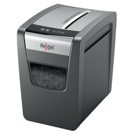 Rexel 2104573EU Momentum X410-SL, Corte cruzado, 4 x 28 mm, 23 L, 225 hojas, 62 dB, Botones