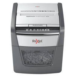 Rexel 2020045XEU AutoFeed 45X, Corte cruzado, 4 x 28 mm, 20 L, 150 hojas, 55 dB, Tocar