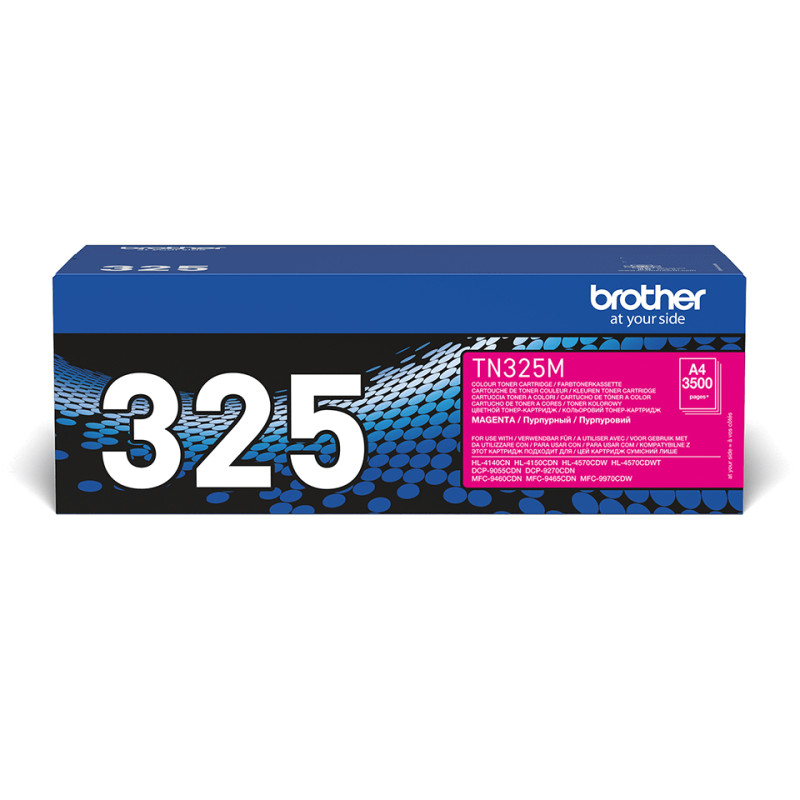 Brother TN-325M TN-325M, 3500 páginas, Magenta, 1 pieza(s)