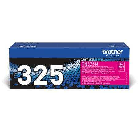 Brother TN-325M TN-325M, 3500 páginas, Magenta, 1 pieza(s)