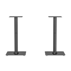 AISENS SPK10U-431 Soporte Universal De Suelo Para Altavoces, Negro, Piso, Acero, Vidrio, 25 kg, Negro, Independiente, 61 cm 2