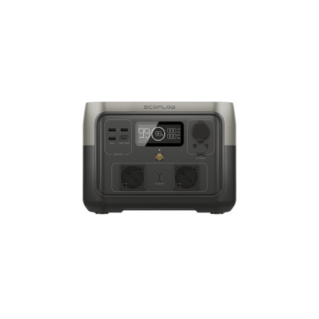 EcoFlow ZMR610-B-EU River 2 Max, Corriente alterna, Encendedor de cigarrillos, Solar, USB, 512 Wh, 660 W, 500 W, Onda