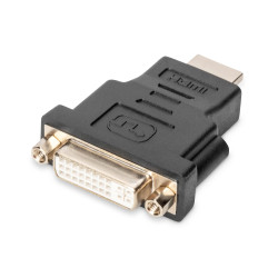 Digitus AK-330505-000-S Adaptador HDMI, HDMI Type A (Standard), DVI-I, (24+5), Negro