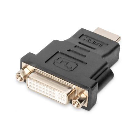 Digitus AK-330505-000-S Adaptador HDMI, HDMI Type A (Standard), DVI-I, (24+5), Negro