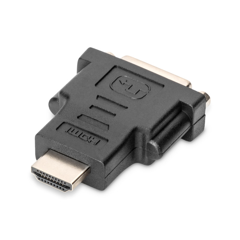 Digitus AK-330505-000-S Adaptador HDMI, HDMI Type A (Standard), DVI-I, (24+5), Negro