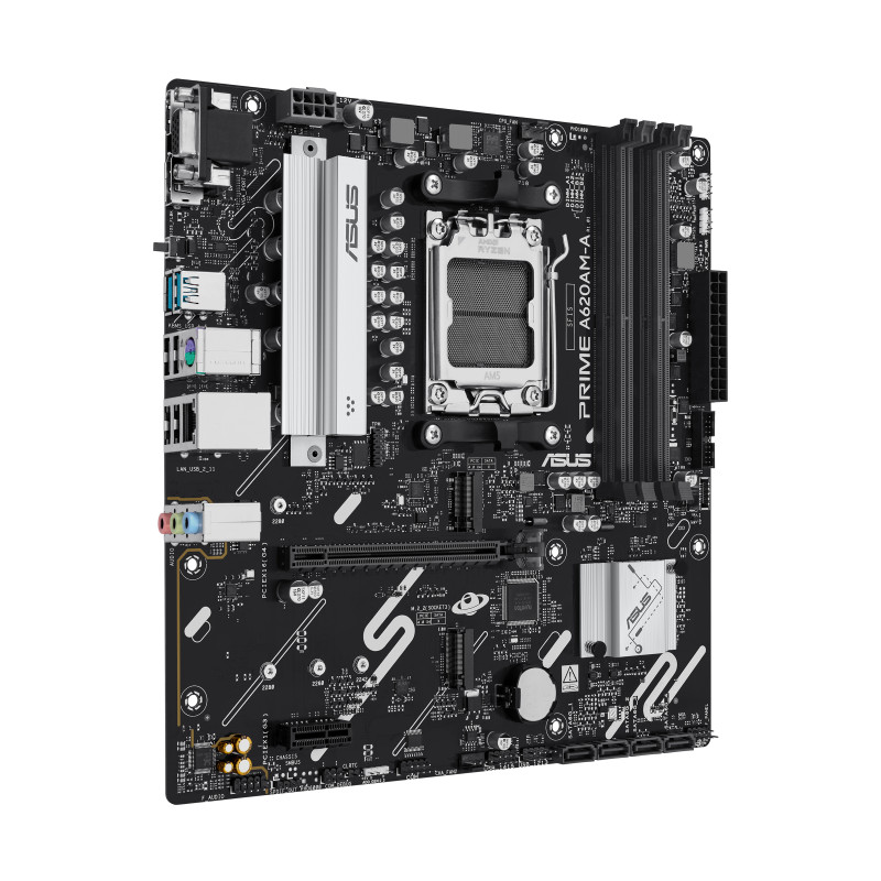ASUS 90MB1MY0-M0EAYC PRIME A620AM-A-CSM, AMD, Zócalo AM5, AMD Ryzen 7000 Series, AMD Ryzen 8000 Series, AMD Ryzen 9000 Series,