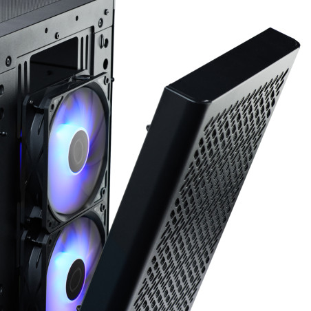 Cooler Master E502-KGNN-S00 Elite 502, Midi Tower, PC, Negro, ATX, EATX, ITX, micro ATX, Acero, Juego