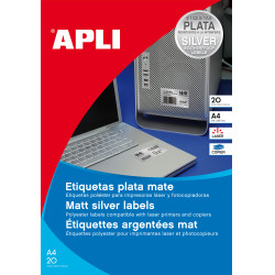 APLI 10071 10071, Plata, 210 mm, 297 mm, 20 pieza(s) 2