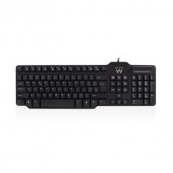 Ewent EW3251 EW3251, Completo (100%), Alámbrico, USB, Interruptor mecánico, Negro
