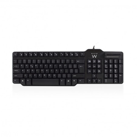 Ewent EW3251 EW3251, Completo (100%), Alámbrico, USB, Interruptor mecánico, Negro