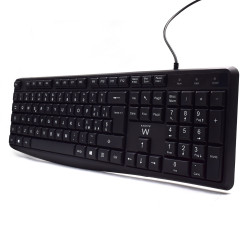 Ewent EW3000 EW3000, Completo (100%), Alámbrico, USB, Interruptor de membrana, QWERTY, Negro 2
