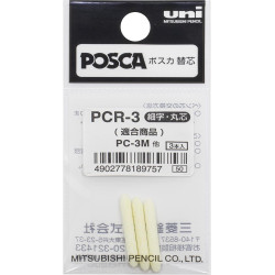 Uni-Ball 186590 PCR-3, Blanco, PC3 M
